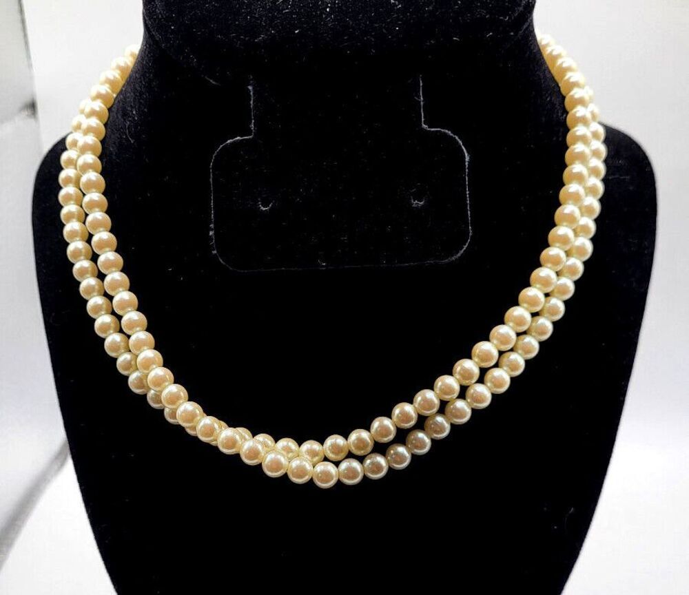 Vintage 1928 Brand Extra Long Strand of Faux Pearls 32 in